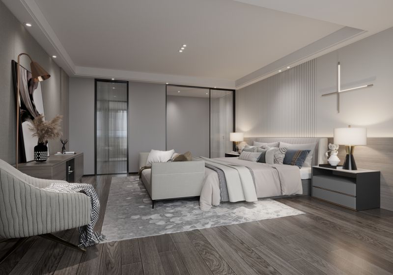 Modern Hardwood in Bedroom